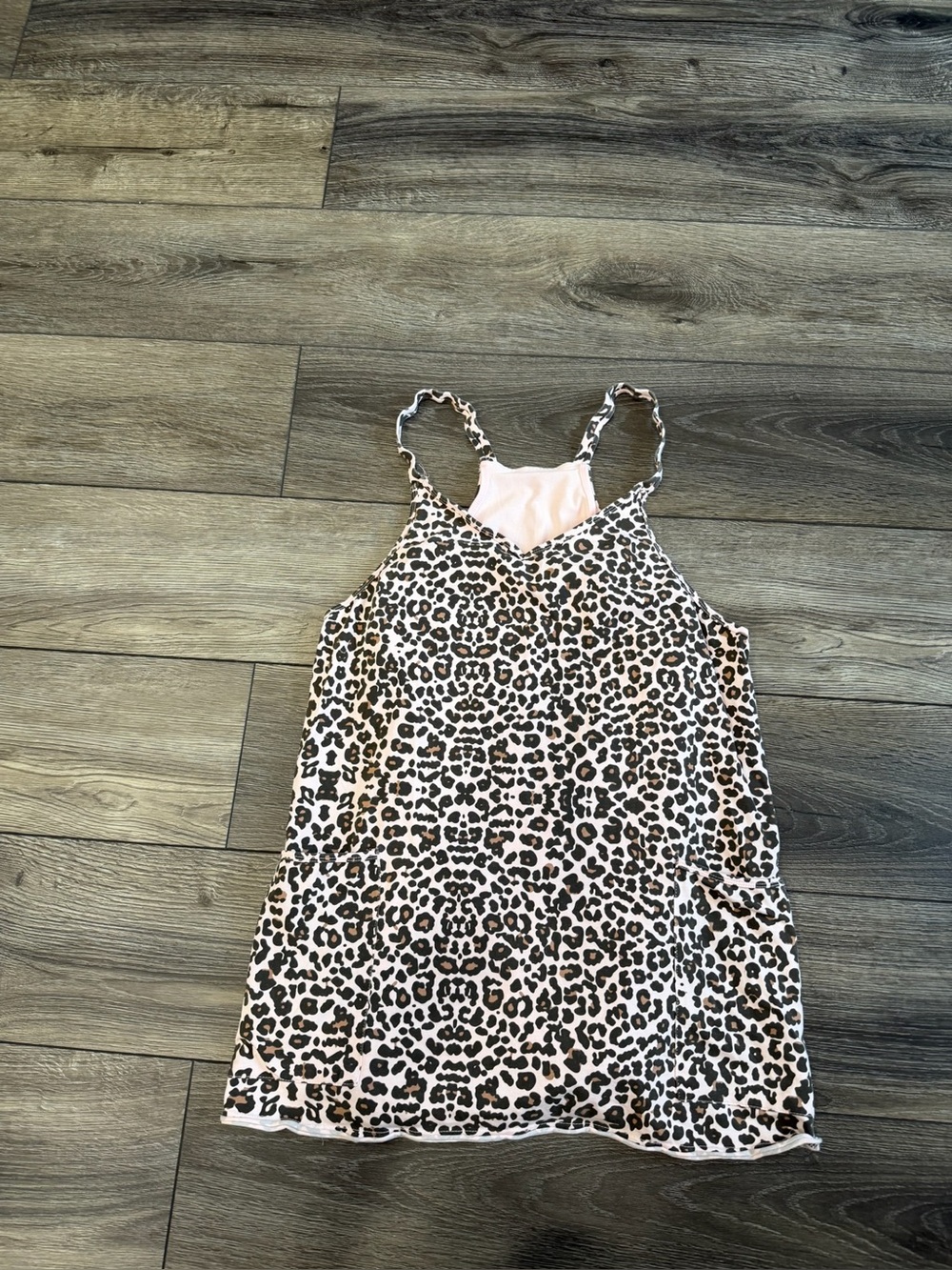 FA Leopard Print Pink and Black Cami Tank